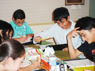 Busy, Happy Students